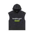 Snow Washed Boxy Hooded Tank Top